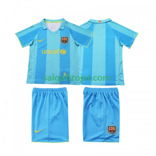 FC Barcelona 2007 2008 Fodboldtrøjer Børn Retro Udebanesæt Kort ærmer FC Barcelona 2007 2008 Fodboldtrøjer Børn Retro Udebanesæt Kort ærmer